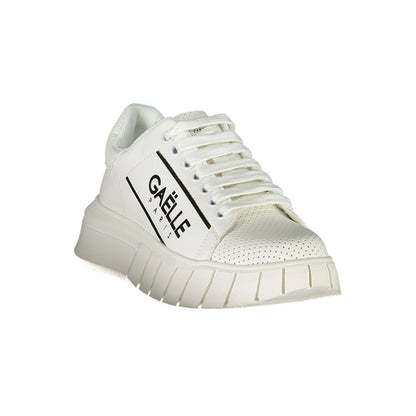 Sneakers by Gaelle Paris for women in polyester & polyurethane black & white features an opulent silhouette from the Women's Athletic Polyester & Polyurethane Sneakers collection, showcasing a signature athletic style with an opulent finish.