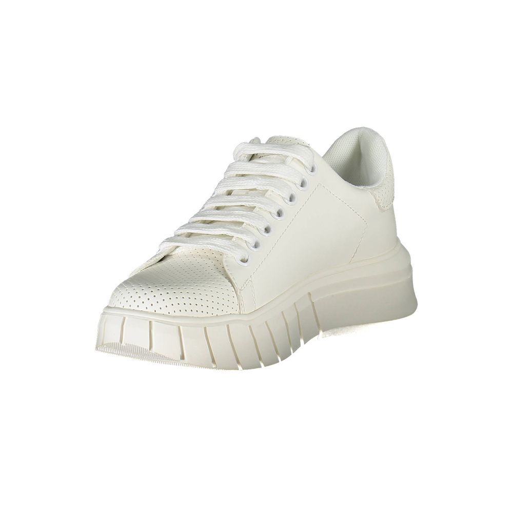 Sneakers by Gaelle Paris for women in polyester & polyurethane black & white features an sumptuous design from the Women's Athletic Polyester & Polyurethane Sneakers collection, highlighting a sumptuous athletic style for a premium, high-fashion look.