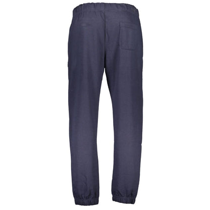 Pants by Gianmarco Venturi for men in cotton blue showcases a unrivaled comfort silhouette, featuring a cut and long with a for a unrivaled comfort and refined aesthetic.