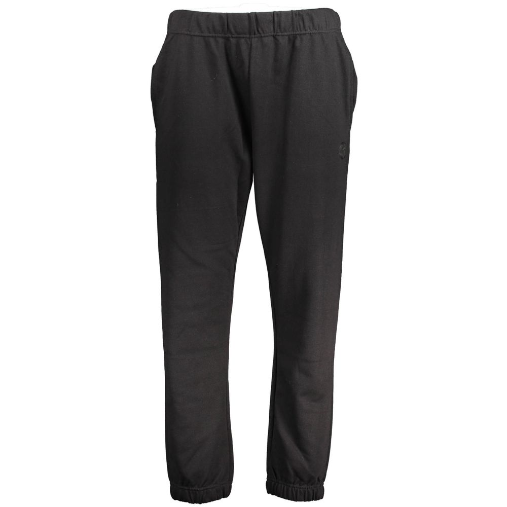 Pants by Gianmarco Venturi for men in cotton black features an understated silhouette, showcasing a sophisticated and long with a refined for an understated, polished aesthetic.