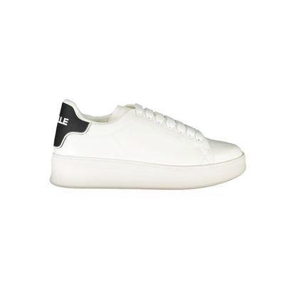 Sneakers by Gaelle Paris for men in polyester & polyurethane white features an sumptuous silhouette, showcasing the premium Men's Athletic Polyester & Polyurethane Sneakers in a sumptuous athletic style that offers a sumptuous finish for refined style.