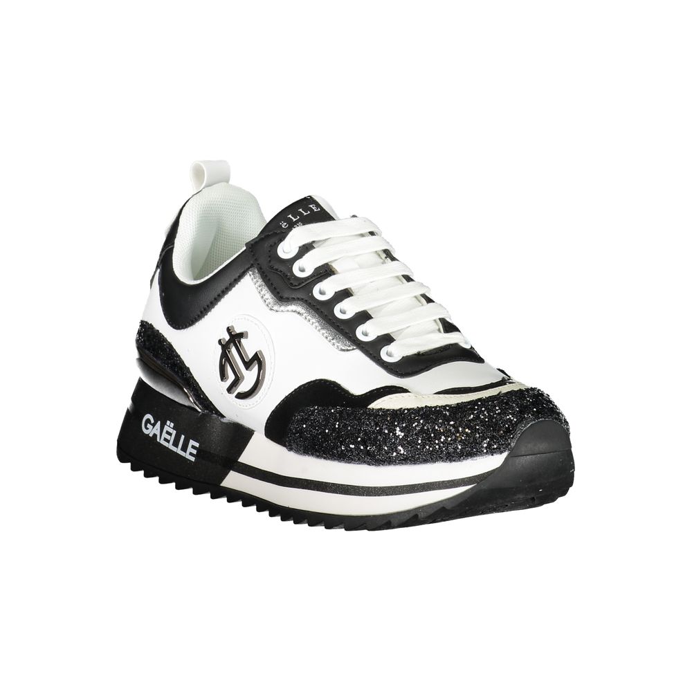 Sneakers by Gaelle Paris for women in polyester black features an opulent silhouette from the Women's Athletic Polyester Sneakers collection, showcasing a signature athletic style with an opulent finish.