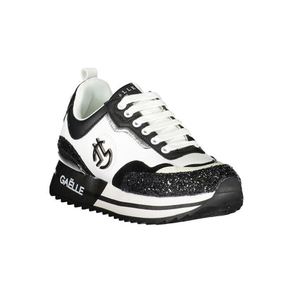 Sneakers by Gaelle Paris for women in polyester black features an opulent silhouette from the Women's Athletic Polyester Sneakers collection, showcasing a signature athletic style with an opulent finish.