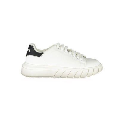 Sneakers by Gaelle Paris for men in polyurethane white presents a sumptuous silhouette as Men's Athletic Polyurethane Sneakers, expertly defined by a sumptuous athletic style for a sumptuous, high-fashion look.