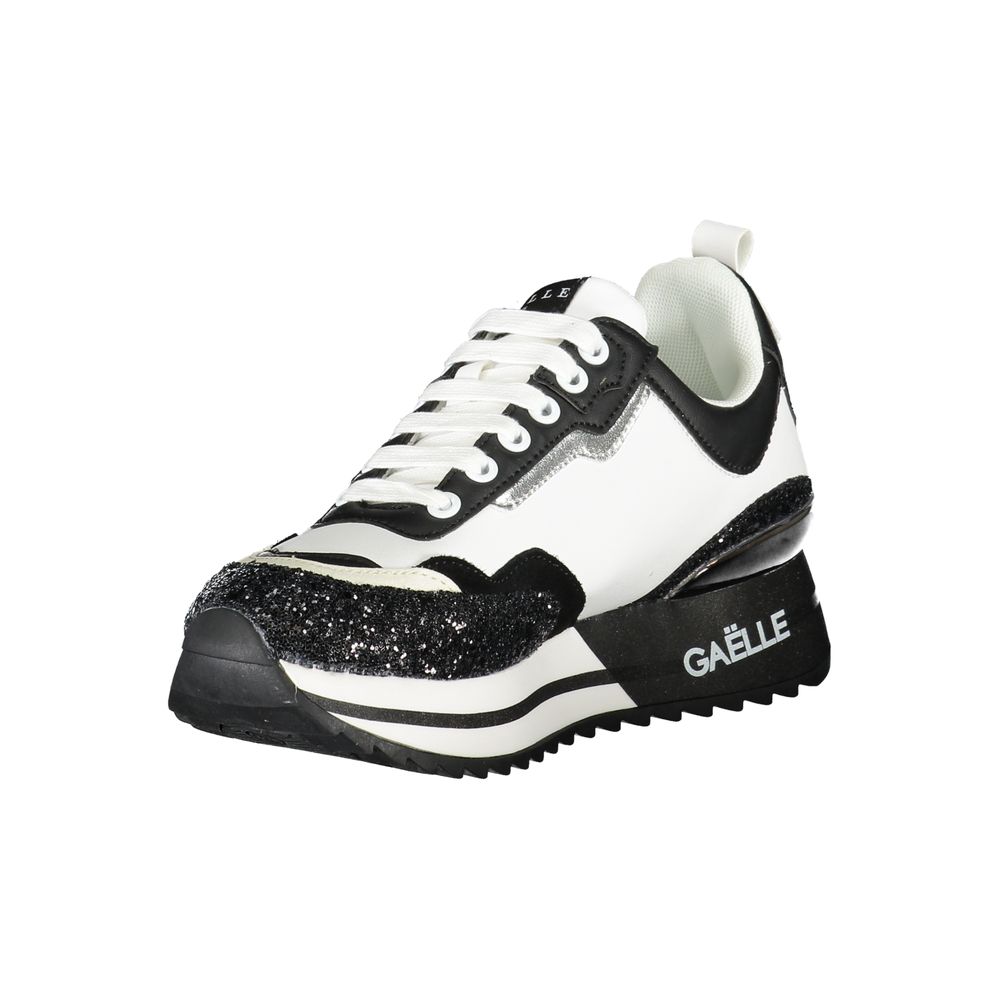 Sneakers by Gaelle Paris for women in polyester black presents a sumptuous silhouette from the Women's Athletic Polyester Sneakers collection, showcasing a sumptuous athletic style for an elevated aesthetic.