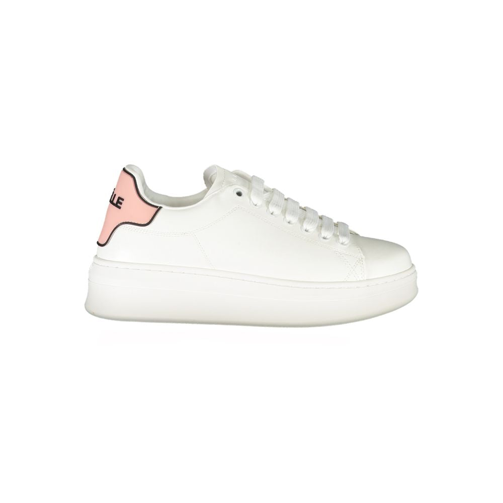 Sneakers by Gaelle Paris for women in polyethylene pink presents a sumptuous silhouette from the Women's Athletic Polyethylene Sneakers collection, showcasing a sumptuous athletic style for an elevated aesthetic.