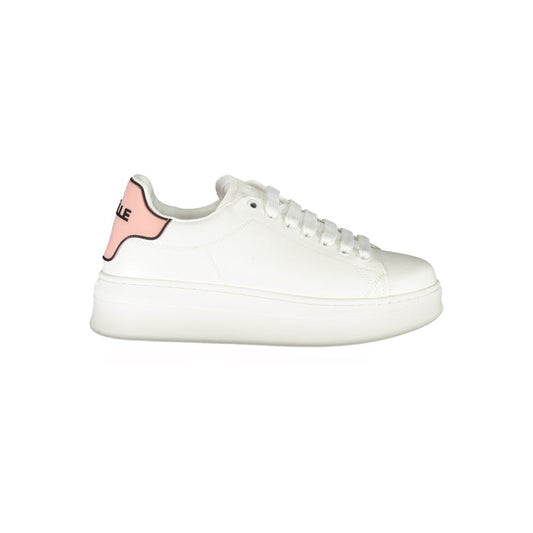 Sneakers by Gaelle Paris for women in polyethylene pink presents a sumptuous silhouette from the Women's Athletic Polyethylene Sneakers collection, showcasing a sumptuous athletic style for an elevated aesthetic.