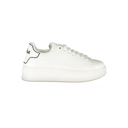 Sneakers by Gaelle Paris for women in polyethylene white presents a sumptuous silhouette as Women's Athletic Polyethylene Sneakers, expertly defined by a sumptuous athletic style for a sumptuous, high-fashion look.