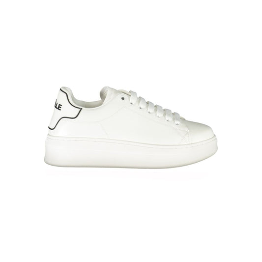 Sneakers by Gaelle Paris for women in polyethylene white presents a sumptuous silhouette as Women's Athletic Polyethylene Sneakers, expertly defined by a sumptuous athletic style for a sumptuous, high-fashion look.
