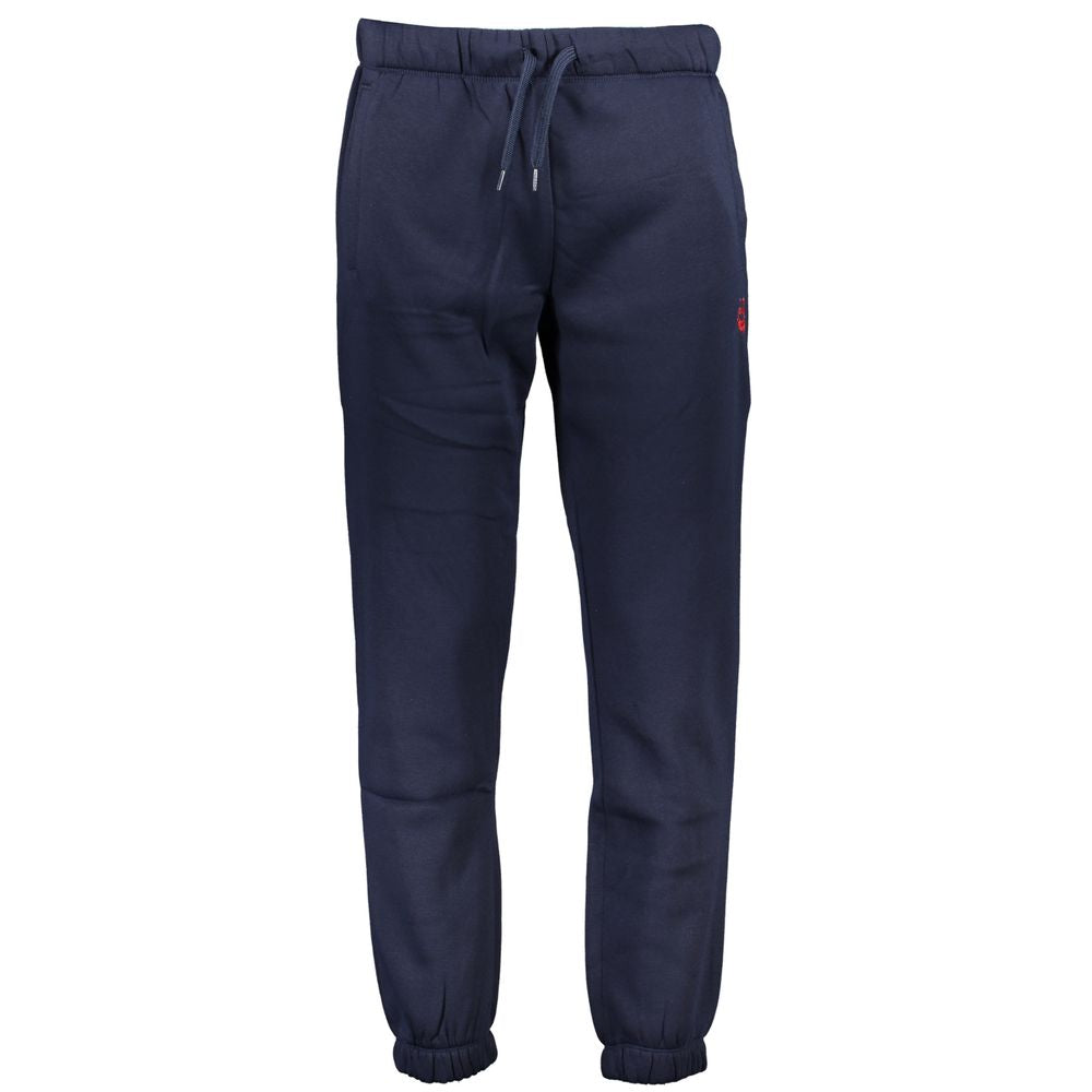 Pants by Gianmarco Venturi for men in cotton blue features a enduring silhouette, showcasing a enduring and long with a for a premium, tailored aesthetic.