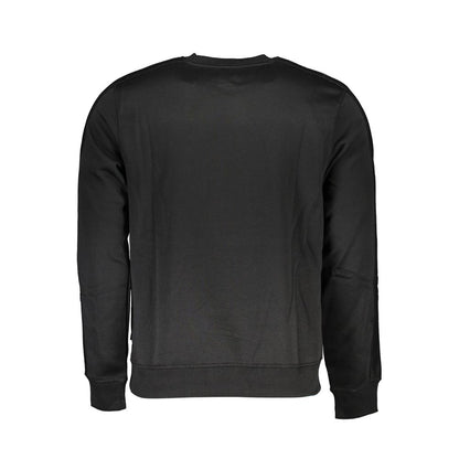Sweatshirt by Gianmarco Venturi for men in cotton black showcases a slouchy chic silhouette, artfully detailed with a slouchy chic and for a slouchy chic finish.