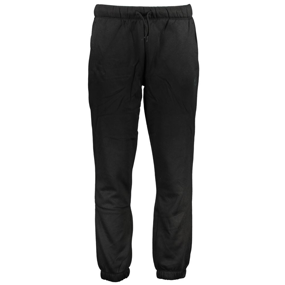 Pants by Gianmarco Venturi for men in cotton black showcases a unrivaled comfort silhouette, featuring a cut and long with a for a unrivaled comfort and refined aesthetic.