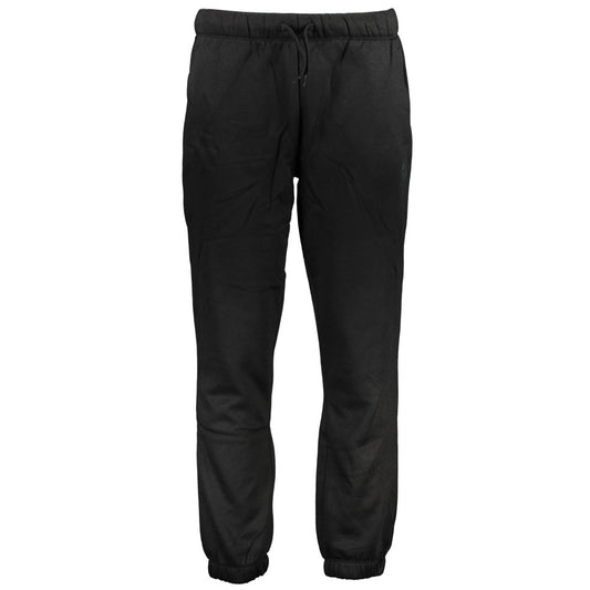 Pants by Gianmarco Venturi for men in cotton black showcases a unrivaled comfort silhouette, featuring a cut and long with a for a unrivaled comfort and refined aesthetic.