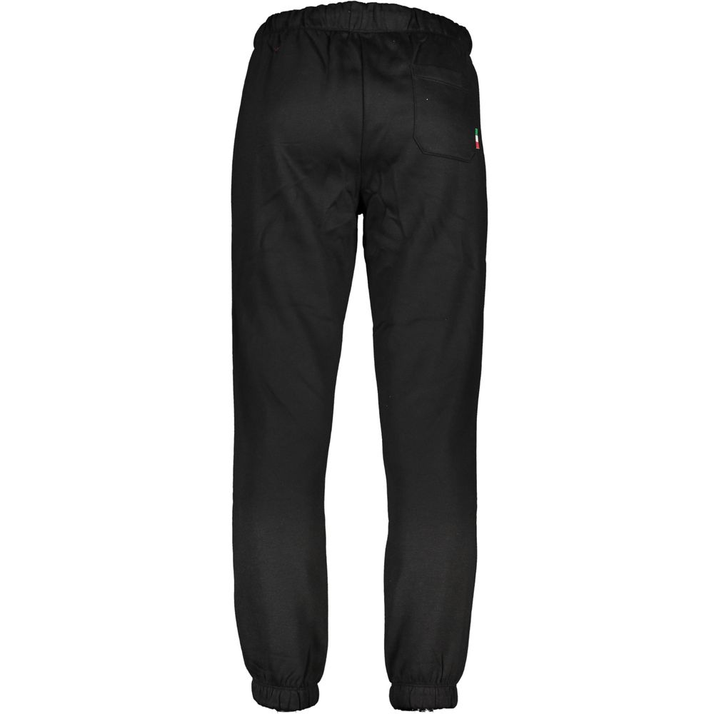 Pants by Gianmarco Venturi for men in cotton black features an on trend silhouette with a and cut in an elegant long for a sophisticated look.