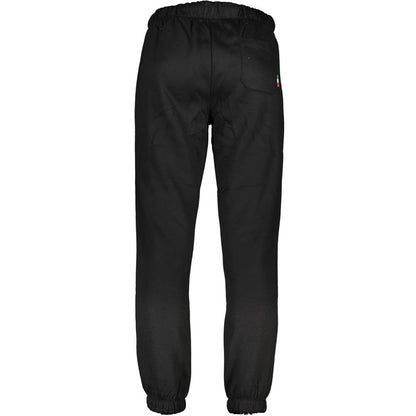 Pants by Gianmarco Venturi for men in cotton black features an on trend silhouette with a and cut in an elegant long for a sophisticated look.