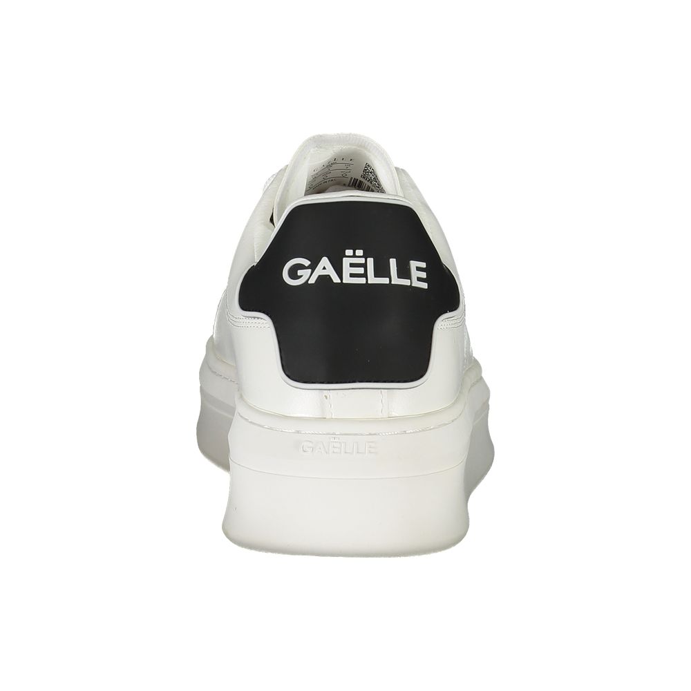 Sneakers by Gaelle Paris for women in polyurethane pink & white features an opulent silhouette from the Women's Athletic Polyurethane Sneakers collection, showcasing a signature athletic style with an opulent finish.