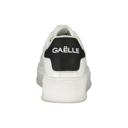 Sneakers by Gaelle Paris for women in polyurethane pink & white features an opulent silhouette from the Women's Athletic Polyurethane Sneakers collection, showcasing a signature athletic style with an opulent finish.