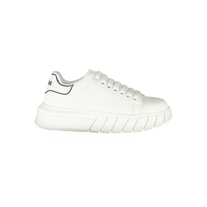 Sneakers by Gaelle Paris for women in polyurethane white presents a sumptuous silhouette as Women's Athletic Polyurethane Sneakers, expertly defined by a sumptuous athletic style for a sumptuous, high-fashion look.