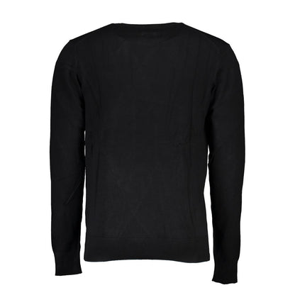Sweatshirt by Gianmarco Venturi for men in viscose black features an exquisite silhouette, showcasing and crew neckline details for a exquisite look.