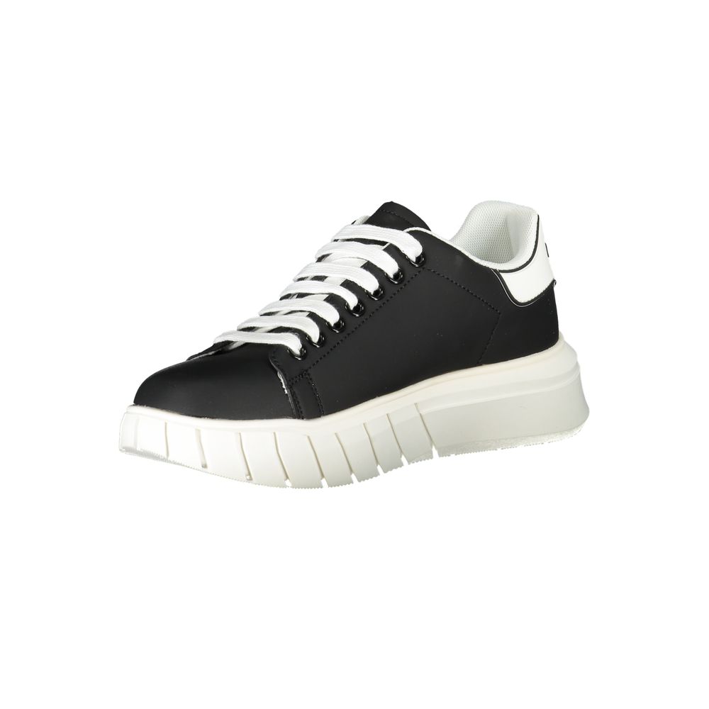 Sneakers by Gaelle Paris for men in polyester black presents a sumptuous silhouette as Men's Athletic Polyester Sneakers, expertly defined by a sumptuous athletic style for a sumptuous, high-fashion look.