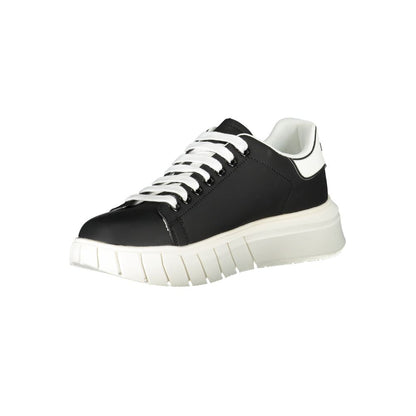 Sneakers by Gaelle Paris for men in polyester black presents a sumptuous silhouette as Men's Athletic Polyester Sneakers, expertly defined by a sumptuous athletic style for a sumptuous, high-fashion look.