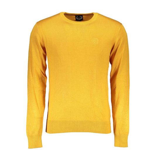 Sweatshirt by Gianmarco Venturi for men in viscose yellow features an magnificent silhouette, showcasing a sophisticated crew neckline and detail for a truly magnificent finish.