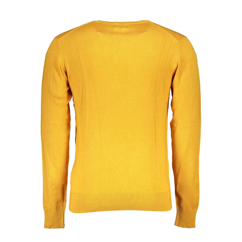 Sweatshirt by Gianmarco Venturi for men in viscose yellow features an provocated silhouette, detailed with a provocated and a refined for a sophisticated aesthetic.