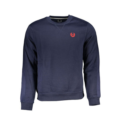 Sweatshirt by Gianmarco Venturi for men in cotton blue presents a smart casual silhouette, featuring a smart casual crew neckline and for a sophisticated look.