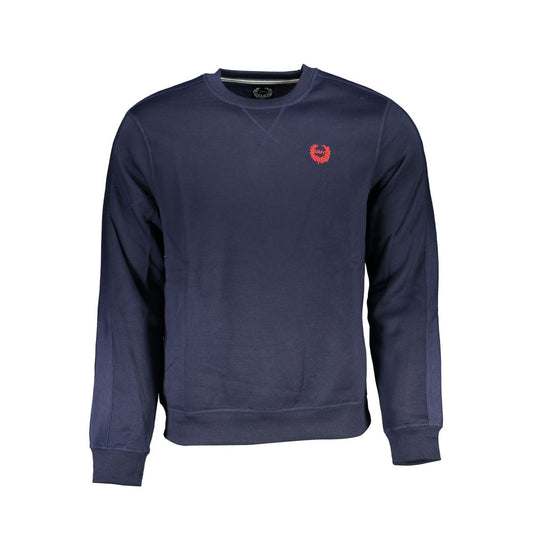 Sweatshirt by Gianmarco Venturi for men in cotton blue presents a smart casual silhouette, featuring a smart casual crew neckline and for a sophisticated look.