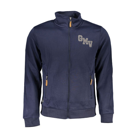 Sweatshirt by Gianmarco Venturi for men in cotton blue features an exquisite silhouette, showcasing long-sleeve and details for a exquisite look.