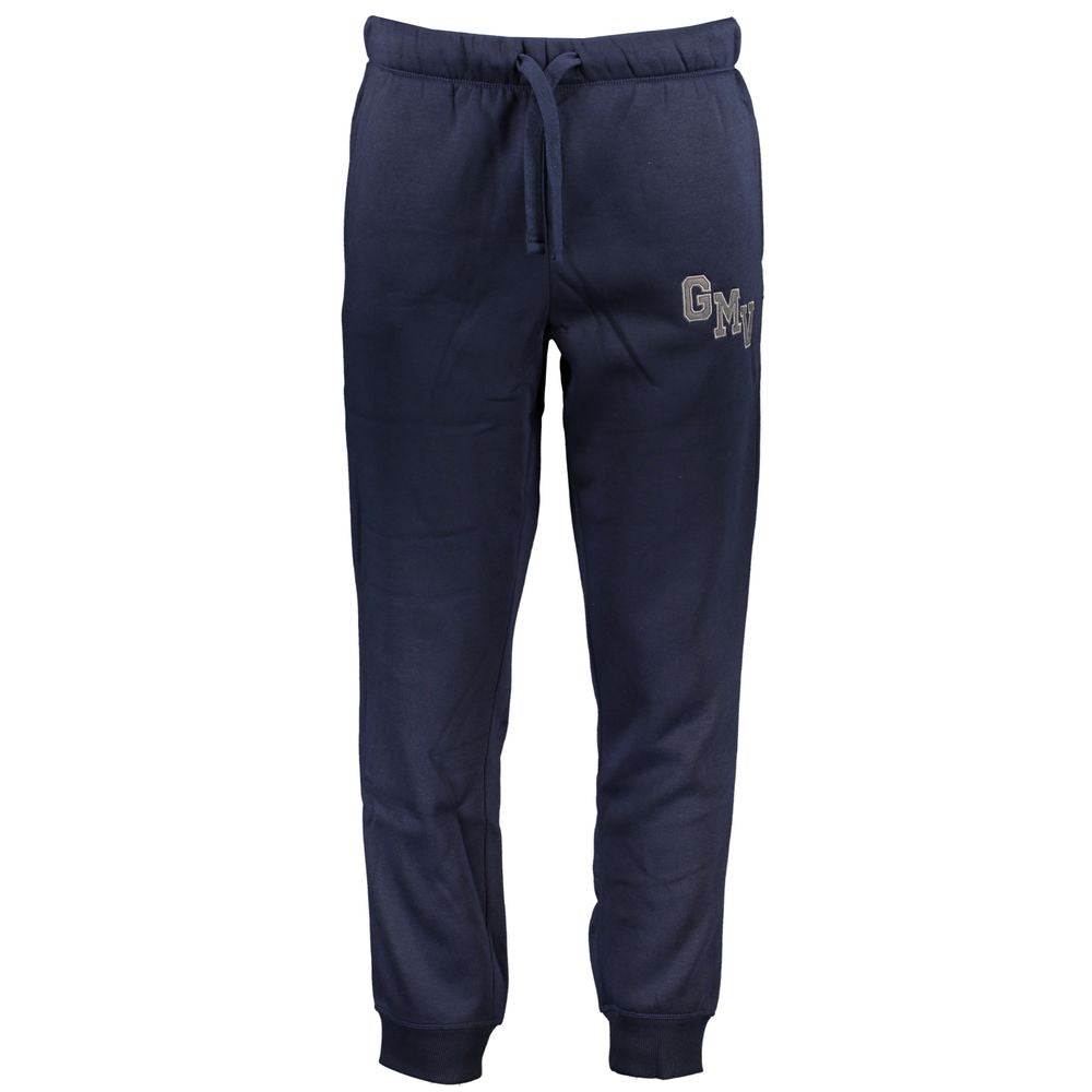 Pants by Gianmarco Venturi for men in cotton blue features an on trend silhouette with a and cut in an elegant long for a sophisticated look.
