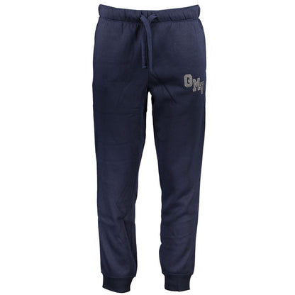 Pants by Gianmarco Venturi for men in cotton blue features an on trend silhouette with a and cut in an elegant long for a sophisticated look.