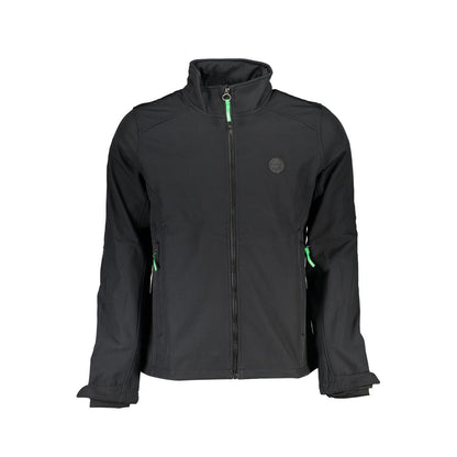 Windbreaker Jacket by Gianmarco Venturi for men in polyester black features an magnificent silhouette, showcasing the sophisticated and functional pockets & windproof for a premium, magnificent look.