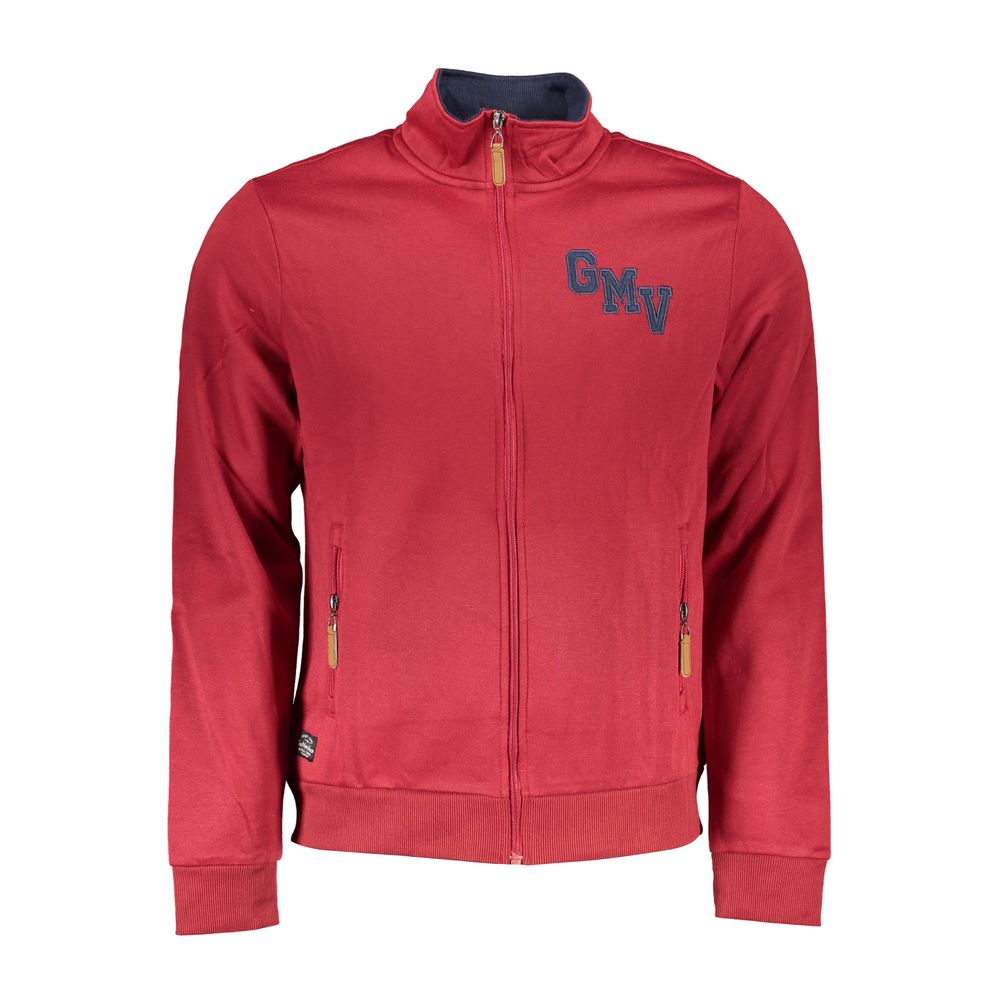 Sweatshirt by Gianmarco Venturi for men in cotton red features an magnificent silhouette, showcasing a sophisticated and long-sleeve detail for a truly magnificent finish.