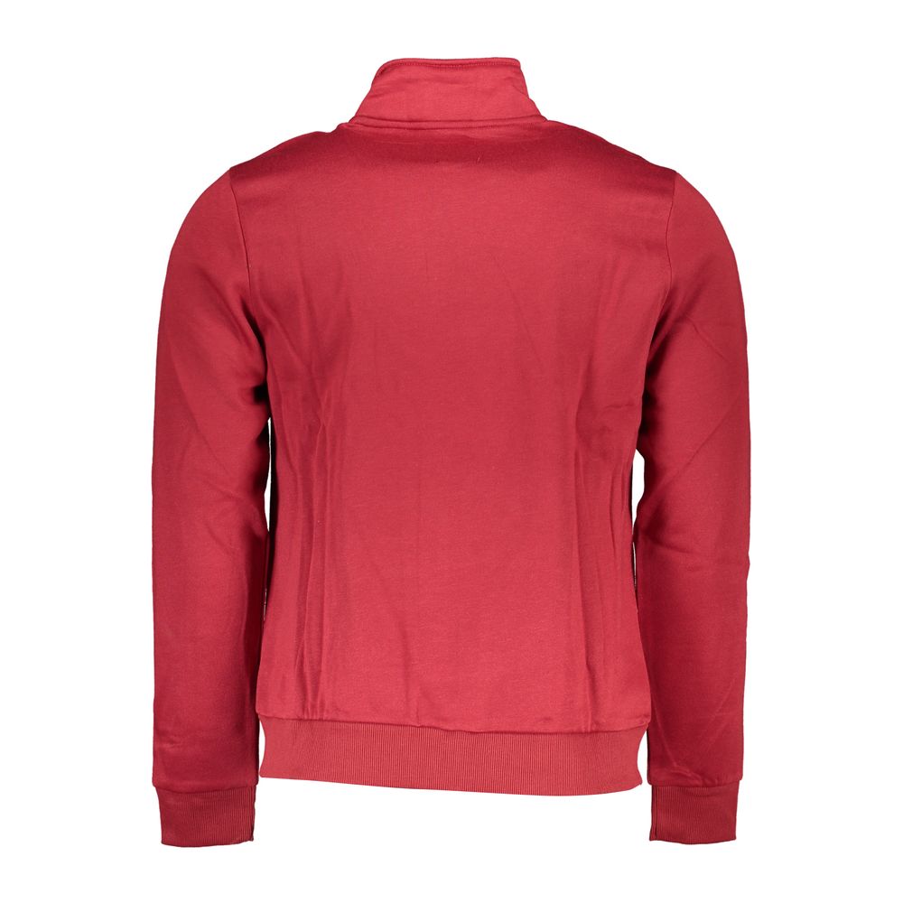Sweatshirt by Gianmarco Venturi for men in cotton red presents a smart casual silhouette, featuring a smart casual and for a sophisticated look.