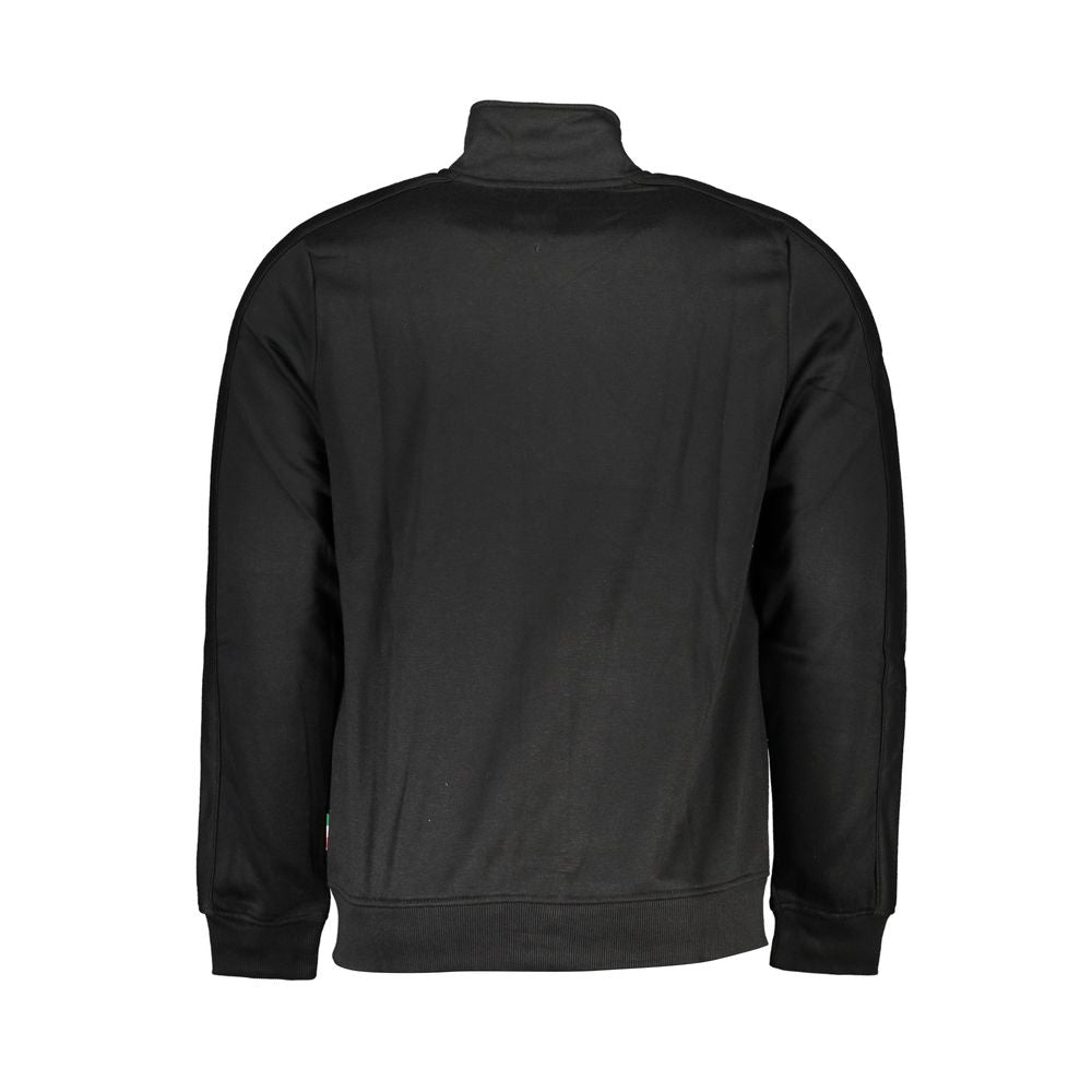 Sweatshirt by Gianmarco Venturi for men in cotton black features an provocated silhouette, detailed with a provocated and a refined for a sophisticated aesthetic.