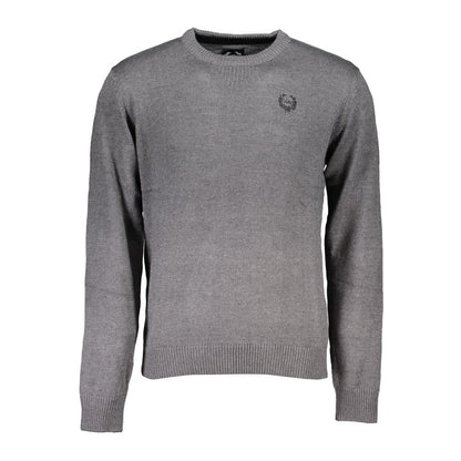 Sweatshirt by Gianmarco Venturi for men in cotton gray features a unrivaled silhouette with a refined crew neckline and unrivaled detailing for a sophisticated look.
