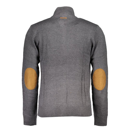 Cardigan by Gianmarco Venturi for men in cotton gray features an impeccable silhouette, showcasing a sophisticated and detail for a truly impeccable finish.
