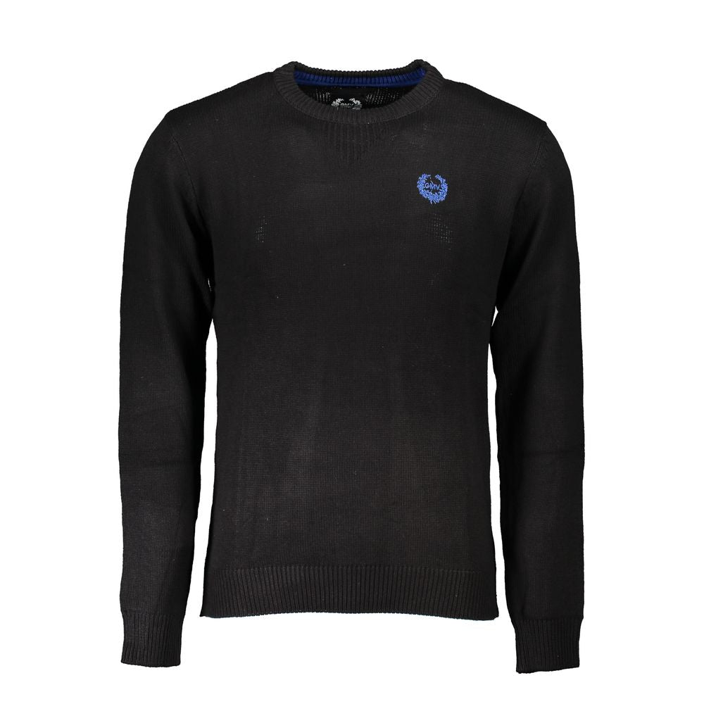 Sweatshirt by Gianmarco Venturi for men in cotton black features a unrivaled silhouette with a refined crew neckline and unrivaled detailing for a sophisticated look.