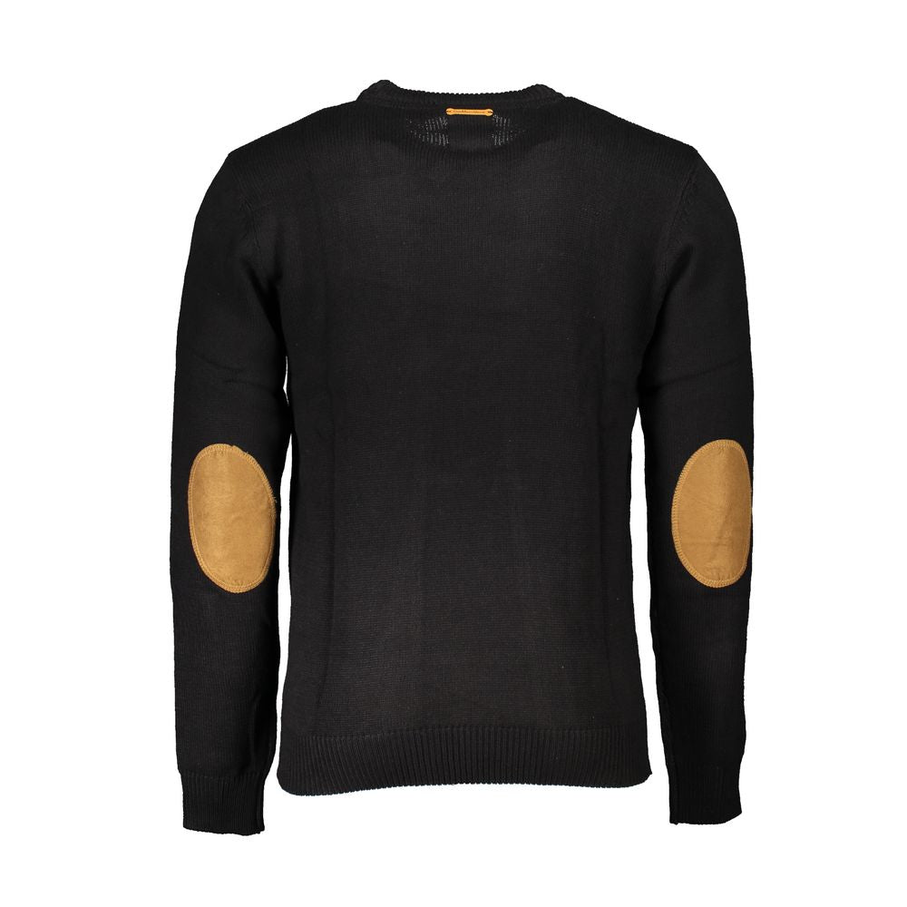 Sweatshirt by Gianmarco Venturi for men in cotton black features an exquisite silhouette, showcasing and details for a exquisite look.