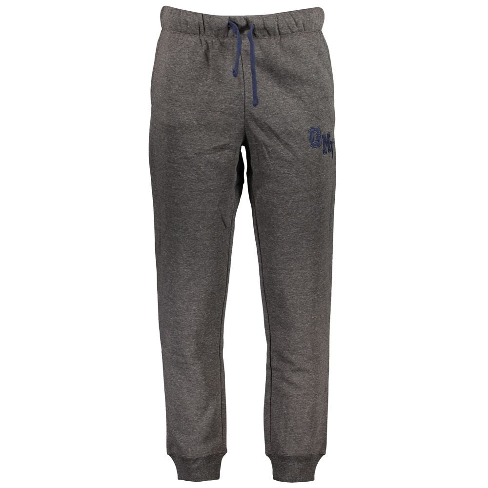 Trousers by Gianmarco Venturi for men in cotton gray features a sculptural silhouette, showcasing a sculptural athletic and long with a sophisticated for a sculptural finish.