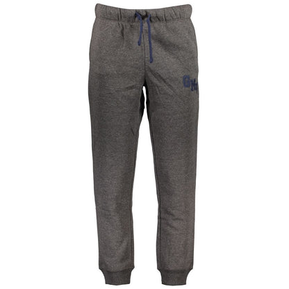 Trousers by Gianmarco Venturi for men in cotton gray features a sculptural silhouette, showcasing a sculptural athletic and long with a sophisticated for a sculptural finish.
