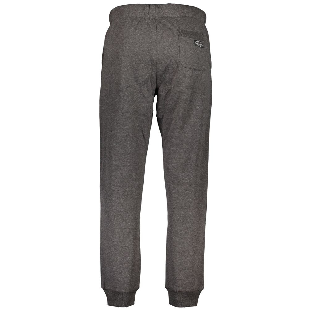 Trousers by Gianmarco Venturi for men in cotton gray features a artisanal silhouette, showcasing a sophisticated athletic with a long and for a artisanal finish.