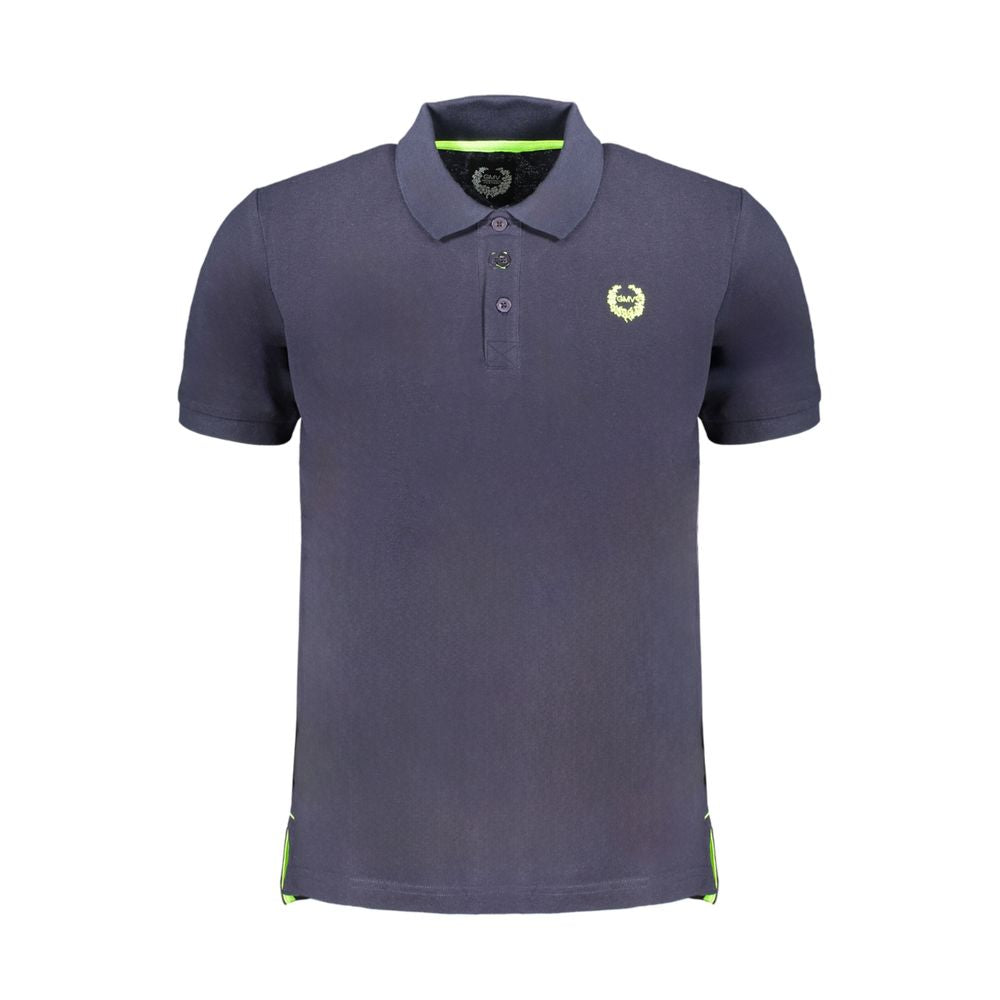 Polo Shirt by Gianmarco Venturi for men in cotton blue features a eye catching silhouette, showcasing a refined and for a eye catching finish.