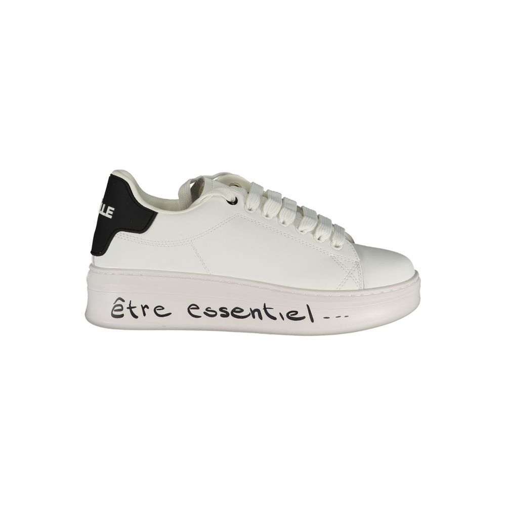 Sneakers by Gaelle Paris for women in polyethylene white & print features an sumptuous design from the Women's Fashion Polyethylene Sneakers collection, highlighting a sumptuous fashion style for a premium, high-fashion look.