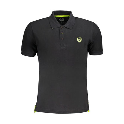 Polo Shirt by Gianmarco Venturi for men in cotton black showcases a enviable silhouette, featuring a refined and for a enviable finish.