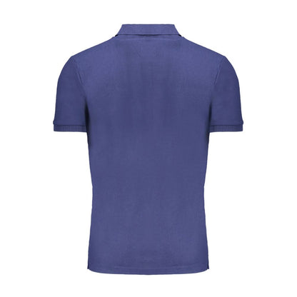 Polo Shirt by Gianmarco Venturi for men in cotton blue presents a crisp silhouette, artfully detailed with a crisp and crisp .
