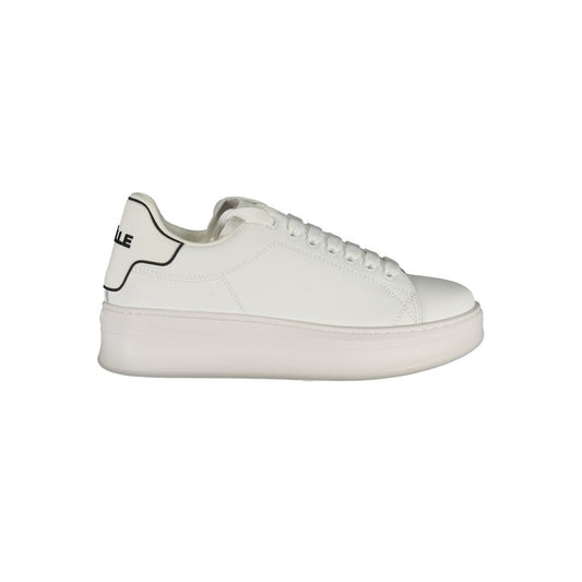 Athletic Sneakers Gaelle Paris women polyester & polyurethane white featuring a avant-garde Crisp Women's Athletic Polyester & Polyurethane Sneakers design with a avant-garde athletic style for a refined finish.