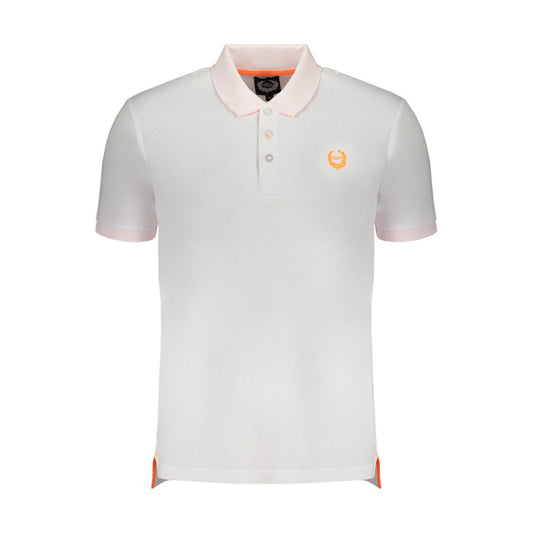 Polo Shirt by Gianmarco Venturi for men in cotton white presents a sleek silhouette, featuring a refined and for a sleek finish.
