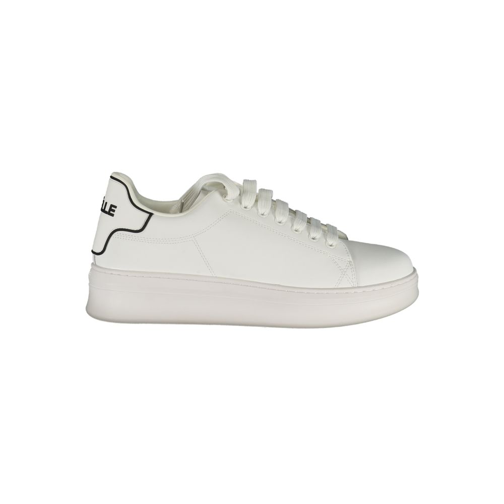 Athletic Sneakers by Gaelle Paris for men in polyethylene white features an architectural silhouette from the Men's Athletic Polyethylene Sneakers collection, showcasing a architectural athletic style for a architectural look.